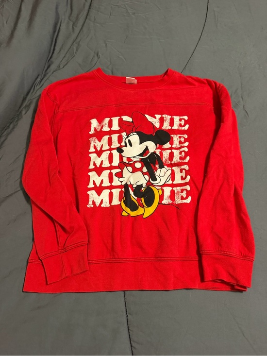 Disney Sweaters - Disney Minnie Mouse Graphic Crewneck Sweatshirt Red XL Vintage Style Pullover